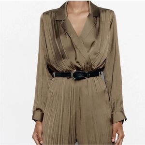 Zara Elegant Olive Jumpsuit